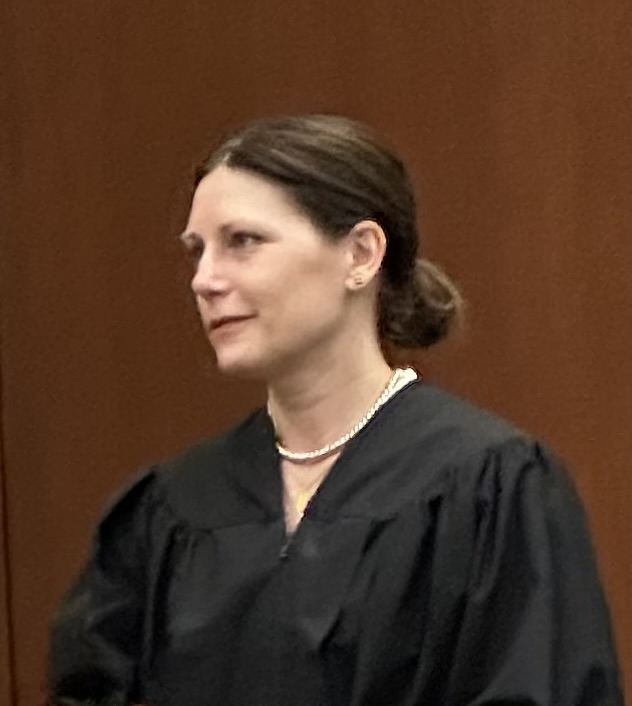 Judge Faun Marie Phillipson in her judicial robe